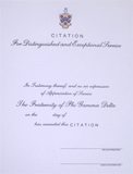Citation for Distinguished FIJI